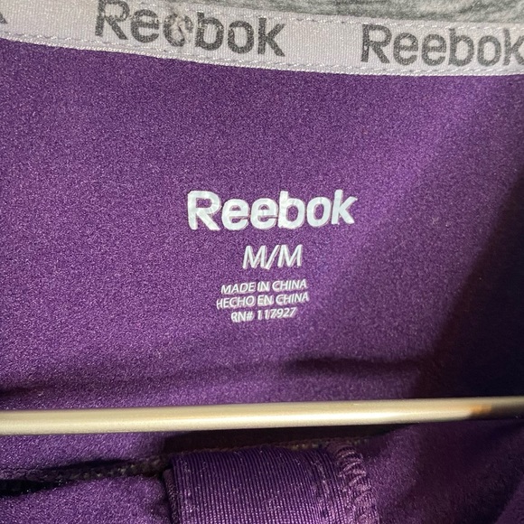 Reebok Purple Zip Hoodie Jacket Size Medium - Picture 5 of 5